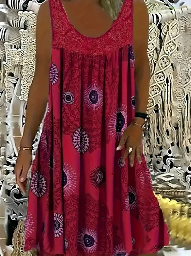 VANESSA - VESTIDO TALLE PLUS ESTILO BOHEMIO