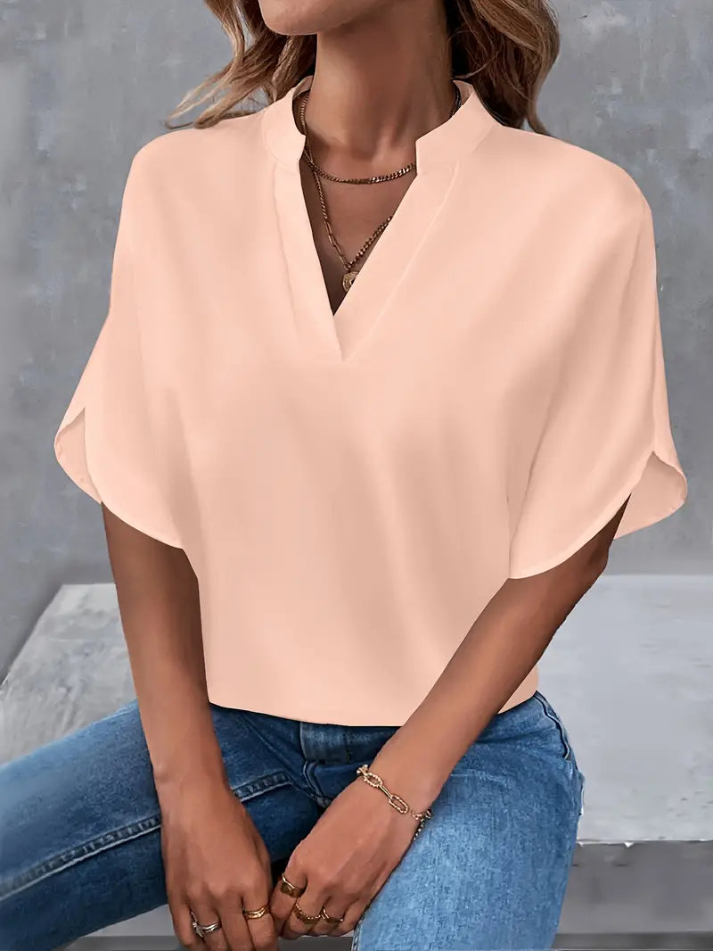 PAULA - BLUSA CON CUELLO EN V